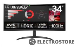 LG Electronics Monitor LG 34WR50QK-B 34 cale IPS