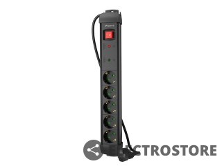 Lanberg Listwa zasilająca 5.0m 5x230 SC SP1-05F-0500-BK