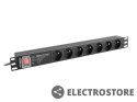 Lanberg Listwa zasilająca rack PDU 19 cali 1U 16A 7X 230V PL SPD-3MP 2m czarna