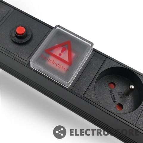 Qoltec Listwa zasilająca do RACK 19cali | 1U | 6A | PDU | 6xSCHUKO | 2m Qoltec Listwa zasilająca do RACK 19cali | 1U | 6A | PDU | 6xSCHUKO | 2m