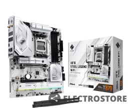 ASRock Płyta główna X870 STEEL LEGEND WIFI AM5 4DDR5 M.2 ATX