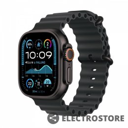 Apple Watch Ultra 2 GPS + Cellular, koperta 49 mm z tytanu w kolorze czarnym z paskiem Ocean w kolorze czarnym