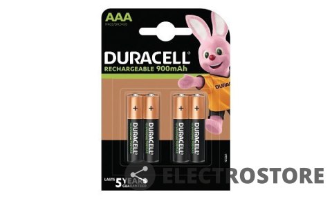 Duracell Akumulatory AAA/HR3 900mAh blister 4 sztuki