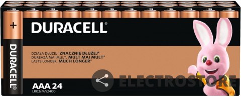 Duracell Baterie Basic AAA/LR3 Blister 24 sztuki