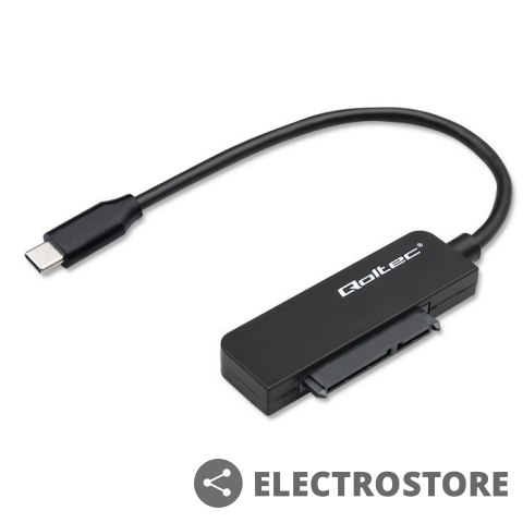 Qoltec Adapter SATA | Przejściówka na dysk SSD HDD 2.5" | USB-C | Super speed 5Gb/s | 2TB