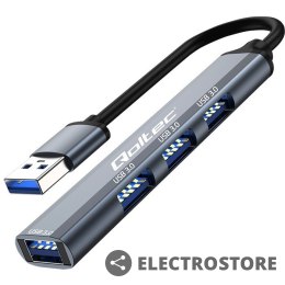 Qoltec HUB adapter USB 3.0 4w1 | 4x USB 3.0