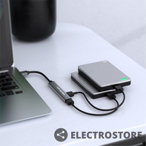 Qoltec HUB adapter USB 3.0 4w1 | 4x USB 3.0 Qoltec HUB adapter USB 3.0 4w1 | 4x USB 3.0