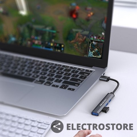 Qoltec HUB adapter USB 3.0 4w1 | 4x USB 3.0 Qoltec HUB adapter USB 3.0 4w1 | 4x USB 3.0