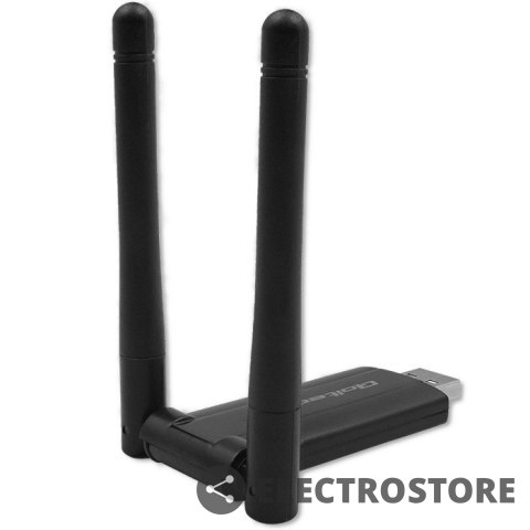 Qoltec Szybki bezprzewodowy adapter USB DUAL Wi-Fi 2 x 2dBi | Standard AC | USB 3.0 | 1200Mbps Qoltec Szybki bezprzewodowy adapter USB DUAL Wi-Fi 2 x 2dBi | Standard AC | USB 3.0 | 1200Mbps