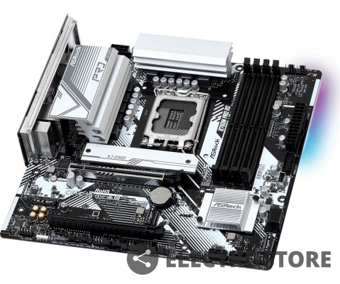 ASRock Płyta główna B760M Pro RS s1700 4DDR5 DP/HDMI mATX ASRock Płyta główna B760M Pro RS s1700 4DDR5 DP/HDMI mATX