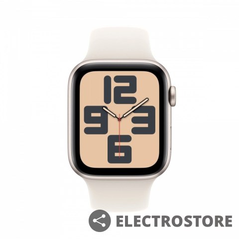 Apple Watch SE GPS + Cellular, koperta 44 mm z aluminium w kolorze księżycowej poświaty z paskiem sportowym w kolorze księżycowej pośw Apple Watch SE GPS + Cellular, koperta 44 mm z aluminium w kolorze księżycowej poświaty z paskiem sportowym w kolorze księżycowej pośw