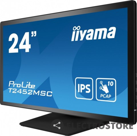IIYAMA Monitor 23.8 cala T2452MSC-B1 10 PKT. POJ,IPS,HDMI,DP IIYAMA Monitor 23.8 cala T2452MSC-B1 10 PKT. POJ,IPS,HDMI,DP