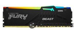 Kingston Pamięć DDR5 Fury Beast RGB 16GB(2* 8GB)/5600 CL36 EXPO czarna