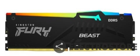 Kingston Pamięć DDR5 Fury Beast RGB 16GB(2* 8GB)/5600 CL36 EXPO czarna