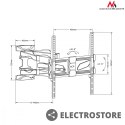 Maclean Uchwyt do TV 26-55 cali MC-781 do 45kg