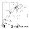 Maclean Uchwyt do monitora 16kg podwójne ramie MC-969 sprężyna gazowa