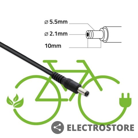 Qoltec Ładowarka do baterii roweru elektrycznego 36V | 42V | 2A | 5.5*2.1 Qoltec Ładowarka do baterii roweru elektrycznego 36V | 42V | 2A | 5.5*2.1