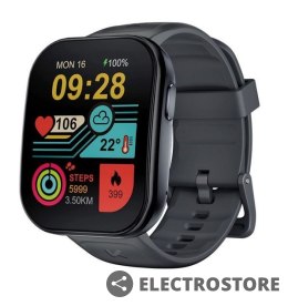 Kumi Smartwatch U6 1.96 cala 300 mAh Czarny