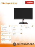 Lenovo Monitor 21.5 cala ThinkVision S22i-30 WLED LCD 63FCKATBEU