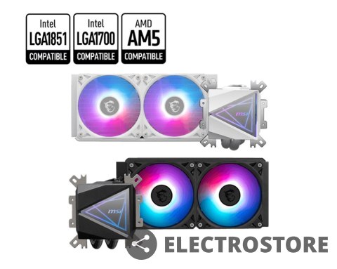 MSI Chłodzenie procesora MAG CORELIQUID I240 240mm ARGB /306-7ZW7A11-C24 MSI Chłodzenie procesora MAG CORELIQUID I240 240mm ARGB /306-7ZW7A11-C24