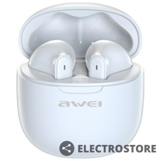 AWEI Słuchawki Bluetooth 5.3 T68 TWS ENC Białe