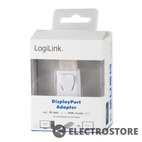 LogiLink Adapter 4K Displayport 1.2 do HDMI LogiLink Adapter 4K Displayport 1.2 do HDMI