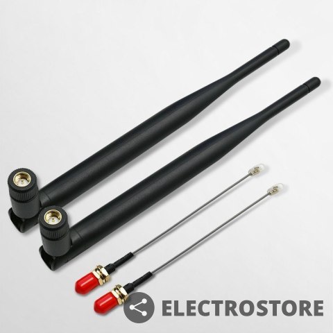 Qoltec Antena Wi-Fi 2.4/2.5GHz | 5.1/5.8GHz | 5dBi | dookólna | wewnętrzna Qoltec Antena Wi-Fi 2.4/2.5GHz | 5.1/5.8GHz | 5dBi | dookólna | wewnętrzna