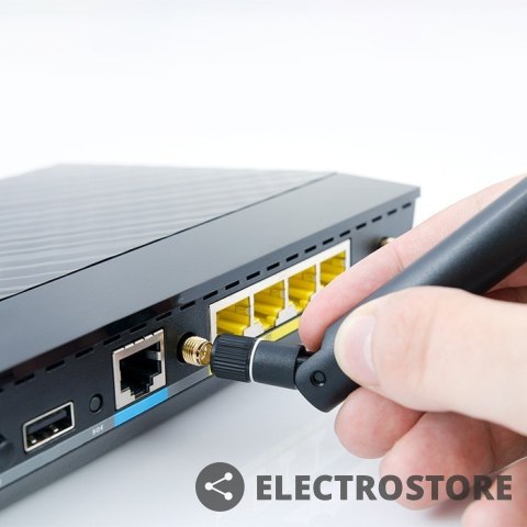 Qoltec Antena Wi-Fi 2.4/2.5GHz | 5.1/5.8GHz | 5dBi | dookólna | wewnętrzna Qoltec Antena Wi-Fi 2.4/2.5GHz | 5.1/5.8GHz | 5dBi | dookólna | wewnętrzna