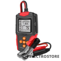 Qoltec Cyfrowy tester akumulatora z wyświetlaczem LCD | 12V | 24V | 3Ah-200Ah