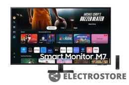 Samsung Monitor 43 cale SMART M70D VA 3840x2160 UHD 16:9 2xHDMI 3xUSB 2.0 1xUSB-C (65W) 4ms 60Hz WiFi/BT głośniki płaski 2Yd2d