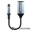 Savio Adapter USB-C (M) - HDMI (F), 4K, 60Hz, aluminium, AK-78