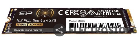 Silicon Power Dysk SSD US75 1TB M.2 PCIe Gen4x4 NVMe 1.4 7000/6000 MB/s Silicon Power Dysk SSD US75 1TB M.2 PCIe Gen4x4 NVMe 1.4 7000/6000 MB/s