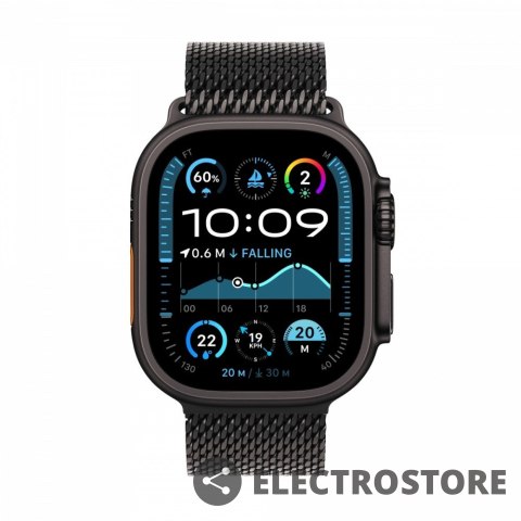 Apple Watch Ultra 2 GPS + Cellular, koperta 49 mm z tytanu w kolorze czarnym z bransoletą mediolańską M z tytanu w kolorze czarnym Apple Watch Ultra 2 GPS + Cellular, koperta 49 mm z tytanu w kolorze czarnym z bransoletą mediolańską M z tytanu w kolorze czarnym