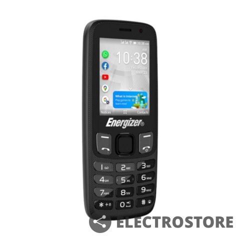 Energizer Telefon E242S+ 512MB RAM 4GB 2,4" 4G LTE Dual SIM EU Czarny Energizer Telefon E242S+ 512MB RAM 4GB 2,4" 4G LTE Dual SIM EU Czarny