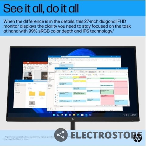 HP Inc. Monitor 27 cali E27 G5 FHD 6N4E2AA HP Inc. Monitor 27 cali E27 G5 FHD 6N4E2AA