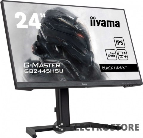 IIYAMA Monitor 23,8 cala GB2445HSU-B2 IPS,FHD,100Hz,1ms,2xUSB,300cd IIYAMA Monitor 23,8 cala GB2445HSU-B2 IPS,FHD,100Hz,1ms,2xUSB,300cd