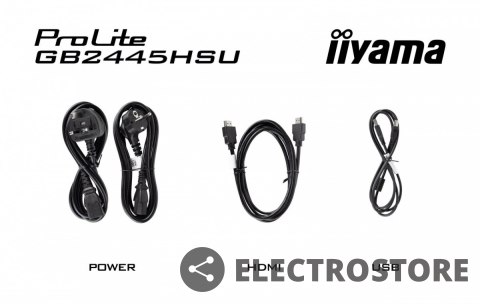 IIYAMA Monitor 23,8 cala GB2445HSU-B2 IPS,FHD,100Hz,1ms,2xUSB,300cd IIYAMA Monitor 23,8 cala GB2445HSU-B2 IPS,FHD,100Hz,1ms,2xUSB,300cd