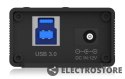 IcyBox Hub IB-HUB1717 16+1 port USB HUB, 16x USB + 1x USB do ładowania, USB 3.2 Gen 1, 96 Watt zasilacz