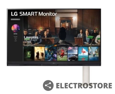 LG Electronics Monitor 32SQ780S-W 32 cale Smart 4K UHD webOS Ergo