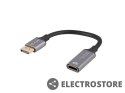 Lanberg Adapter Displayport(M)- HDMI(F)4K na kablu 20cm srebrny