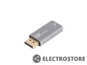 Lanberg Adapter Displayport(M)- HDMI(F)8K srebrny