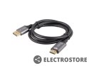 Lanberg Kabel Displayport(M)-HDMI(M) 1M 4K czarno-srebrny