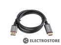 Lanberg Kabel Displayport(M)-HDMI(M) 1M 4K czarno-srebrny