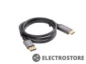 Lanberg Kabel Displayport(M)-HDMI(M) 1M 4K czarno-srebrny