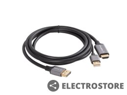 Lanberg Kabel HDMI(M)-Displaypor(M) 1.8M 4K czarny