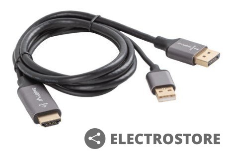 Lanberg Kabel HDMI(M)-Displayport(M) 1M 4K czarny