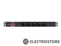 Lanberg Listwa zasilająca rack PDU 19 cali 1U 16A 5x230V 2m czarna C14