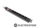 Lanberg Listwa zasilająca rack PDU 19 cali 1U 16A 5xschuko 2m czarna