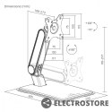 Maclean Uchwyt do monitora dotykowego MC-989 max 8kg VESA 75x75/100x100, 17-32 cale wolnostojący z podstawą