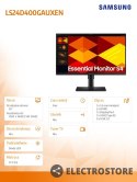 Samsung Monitor 24 cale S40GD IPS 1920x1080 FHD 16:9 2xHDMI 1xDP 2xUSB-A 2.0 1xUSB-B 5ms 100Hz HAS+PIV płaski 3YOn-Site (LS24D400GAUXEN)